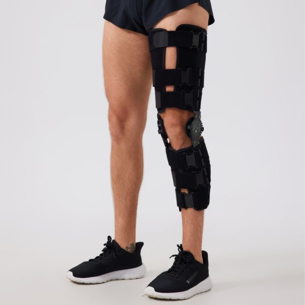 ROM Hinged Knee Support, Medical Knee Brace with Side Stabilizers & Locking Dials - Image 2