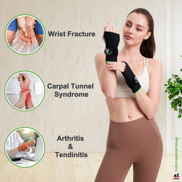 Adjustable Wrist Brace Night Support for Carpal Tunnel, Metal Splint & Therapeutic Cushion, Hand Brace for Pain - Image 6