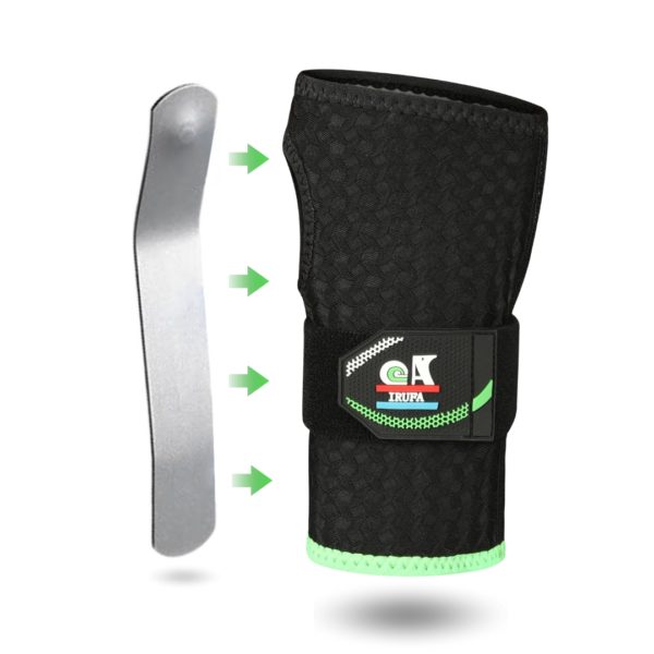 Adjustable Wrist Brace Night Support for Carpal Tunnel, Metal Splint & Therapeutic Cushion, Hand Brace for Pain