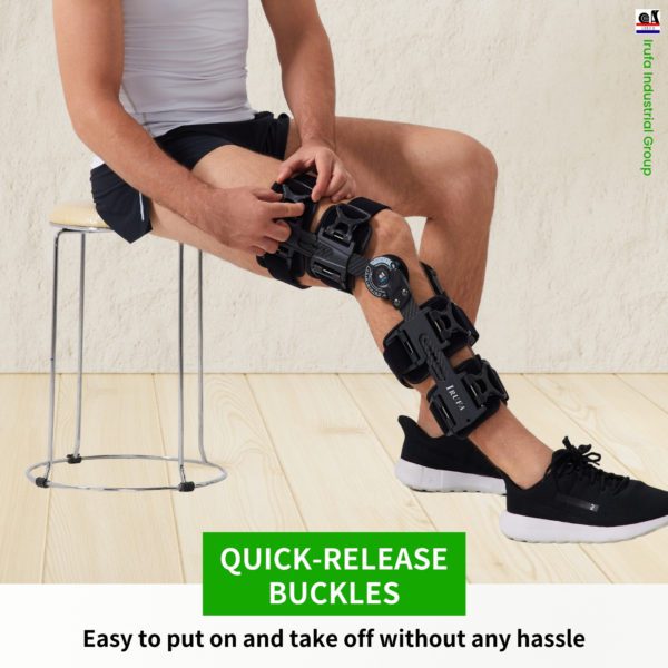 Hinged ROM Knee Brace, Post Op Medical Knee Stabilizer for Recovery Stabilization, ACL, MCL and PCL Injury - Image 5