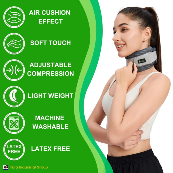 Spacer Fabric Neck Brace Cervical Collar for Relief of Cervical Spine Pressure for Women & Men - Image 3