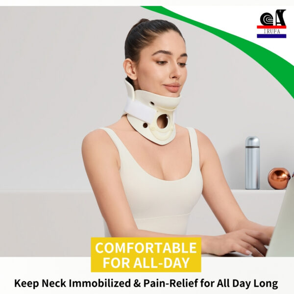 Soft Foam Neck Brace Cervical Collar - Neck Support Brace for Sleeping, Women & Men - Image 4