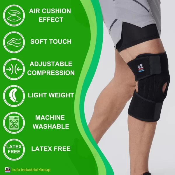 Orthopaedics Knee Brace for Women & Men with Side Stabilizers, Patella Pad Brace for Meniscus Tear, ACL, MCL Pain - Image 4