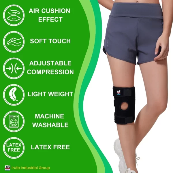 IRUFA Knee Support Brace with Side Stabilizers & Patella Pad for Knee Pain Support and Fast Recovery - Image 5