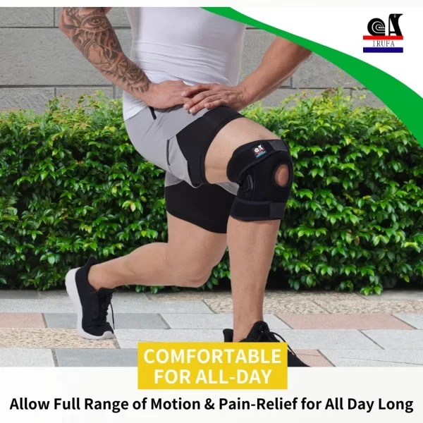 IRUFA Knee Support Brace with Side Stabilizers & Patella Pad for Knee Pain Support and Fast Recovery - Image 6