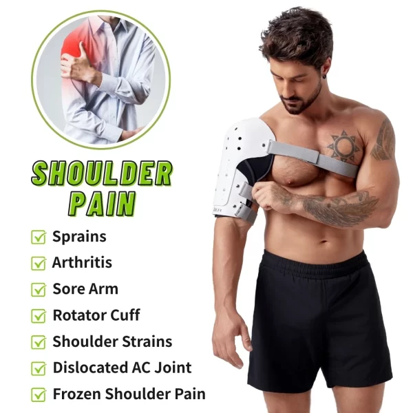 Spacer Fabric Breathable Humeral Fracture Brace for Broken Upper Arm Shoulder Bicep - Image 4