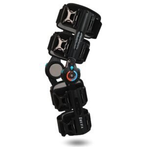 23【KN-ROM-A14】Spacer Fabric ROM Knee Brace with Quick Release Buckle Straps